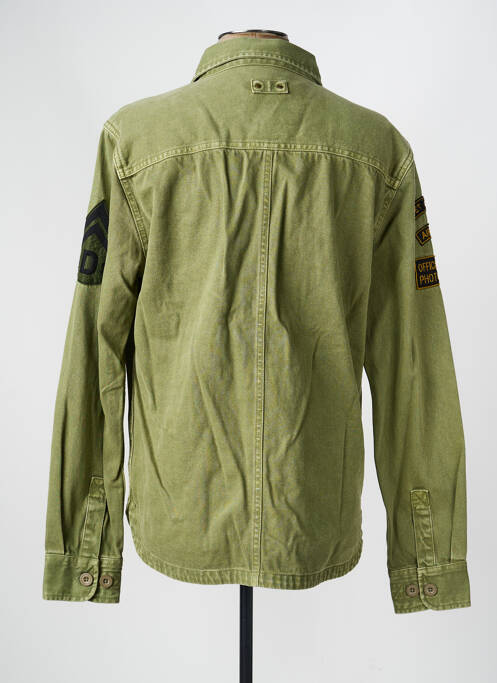 Veste casual fermeture boutonnée sur le devant vert DAYTONA homme