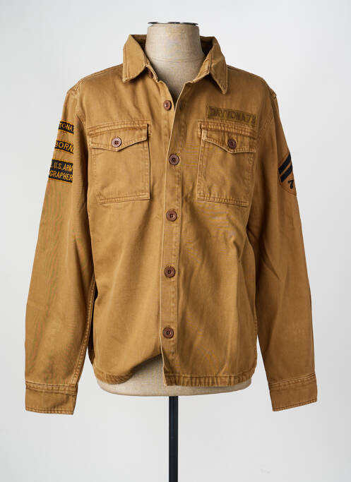 Veste casual fermeture boutonnée sur le devant marron DAYTONA homme