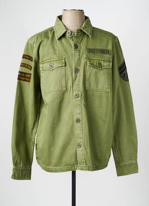 Veste casual fermeture boutonnée sur le devant vert DAYTONA homme