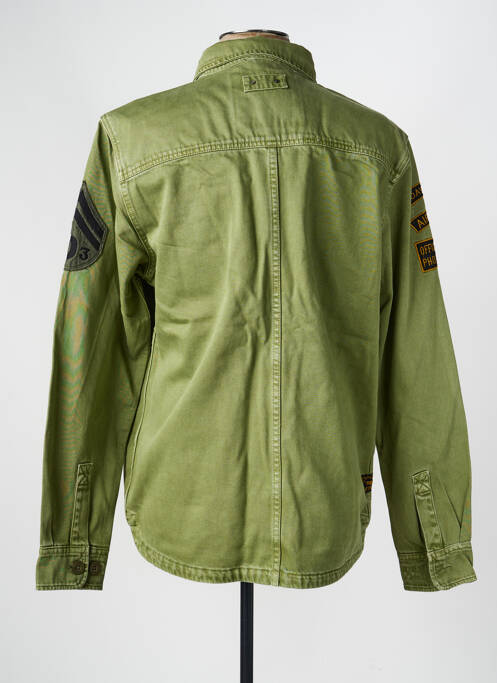 Veste casual fermeture boutonnée sur le devant vert DAYTONA homme
