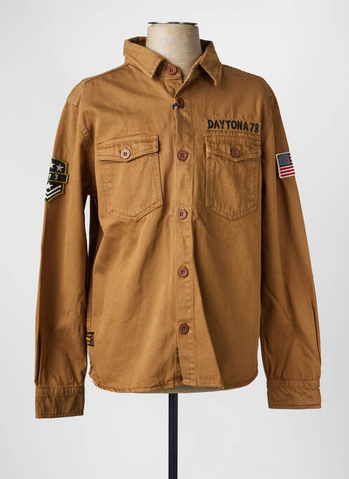 Veste casual fermeture boutonnée sur le devant marron DAYTONA homme
