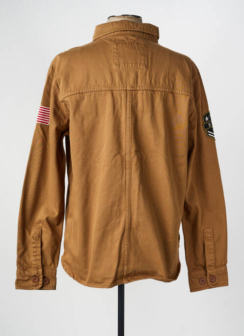 Veste casual fermeture boutonnée sur le devant marron DAYTONA homme