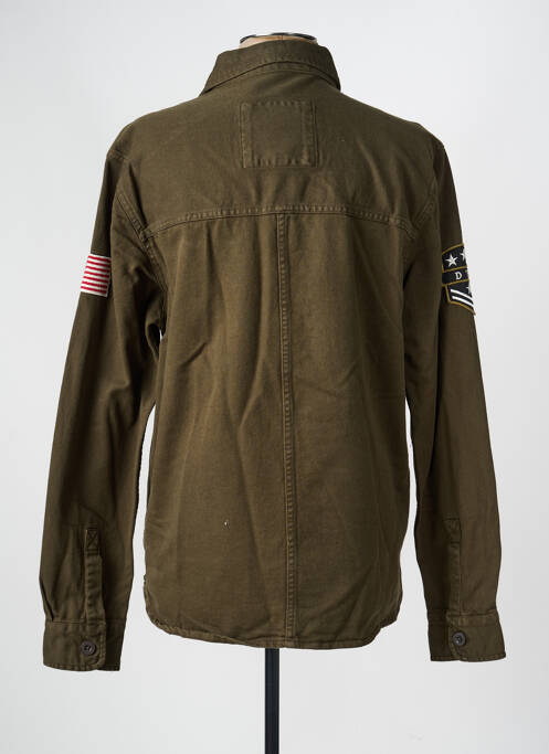 Veste casual fermeture boutonnée sur le devant vert DAYTONA homme