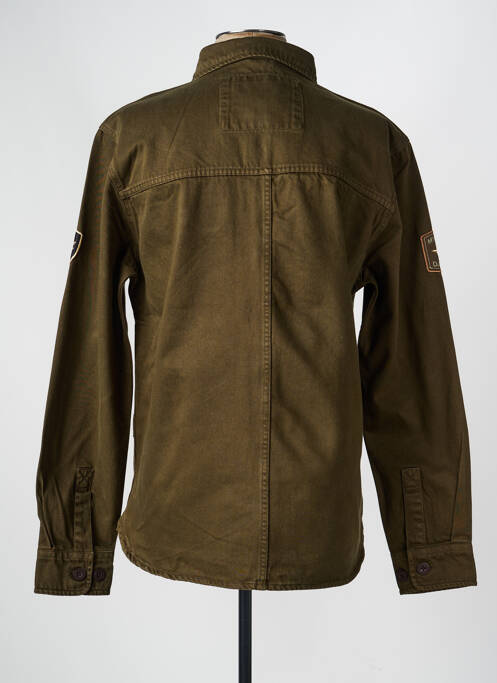 Veste casual fermeture boutonnée sur le devant vert DAYTONA homme