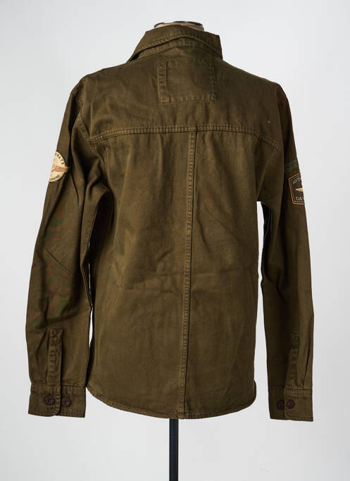 Veste casual fermeture boutonnée sur le devant vert DAYTONA homme