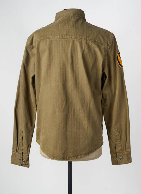 Chemise manches longues manches longues vert DAYTONA homme