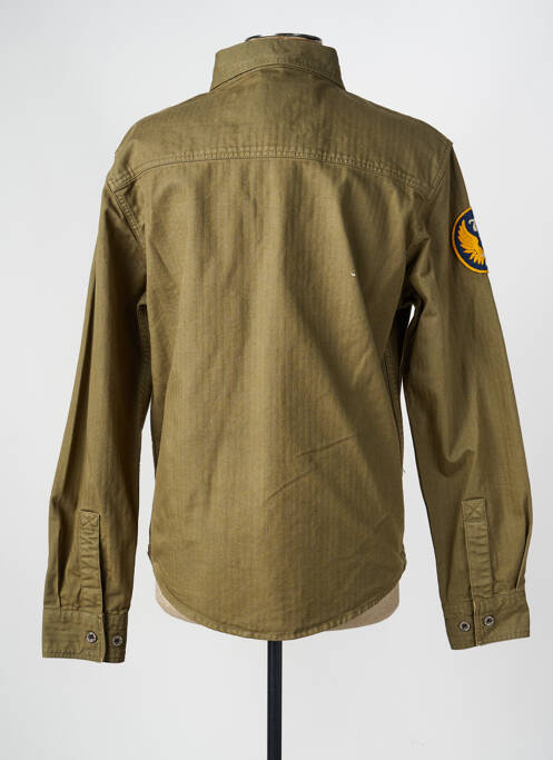 Chemise manches longues manches longues vert DAYTONA homme