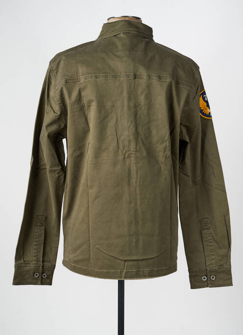 Veste casual fermeture boutonnée sur le devant vert DAYTONA homme