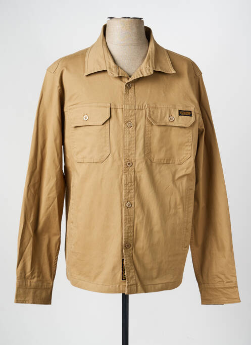 Veste casual fermeture boutonnée sur le devant beige DAYTONA homme
