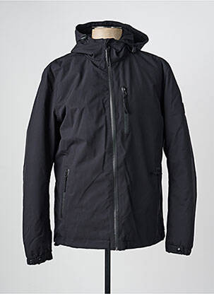 Parka manches longues a capuche noir DAYTONA homme