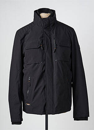 Blouson fermeture zippée sous rabat pressionné noir DAYTONA homme
