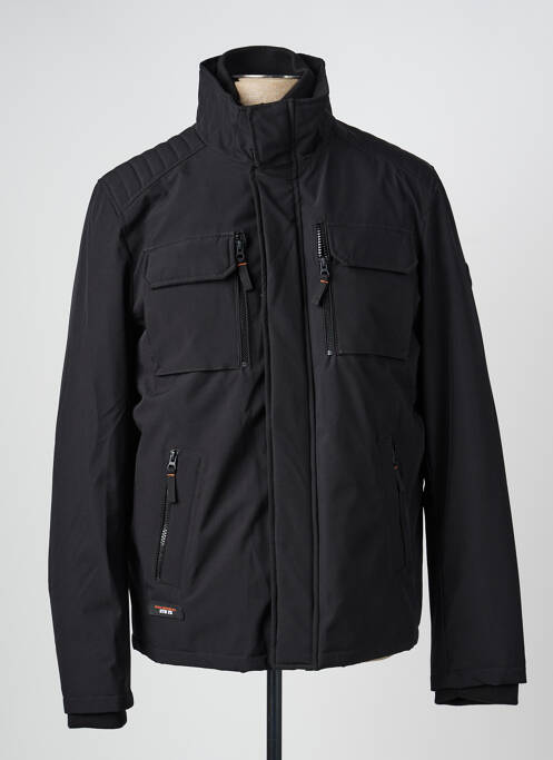 Blouson fermeture zippée sous rabat pressionné noir DAYTONA homme
