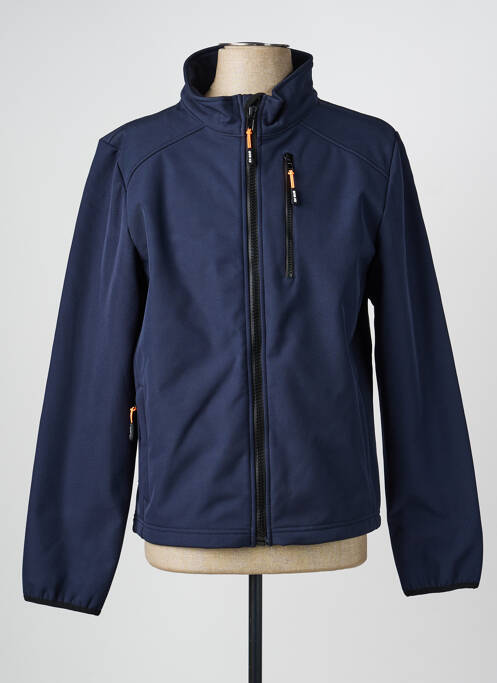 Veste casual coupe droite bleu DAYTONA homme
