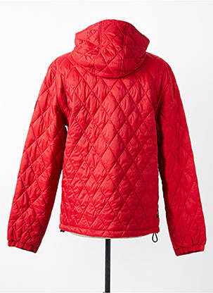 Doudoune poches a capuche rouge DAYTONA homme