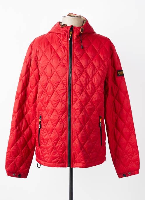 Doudoune poches a capuche rouge DAYTONA homme