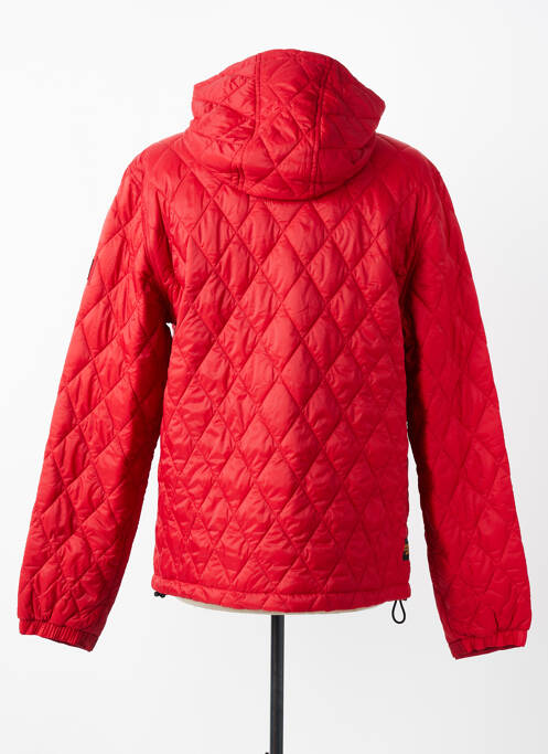 Doudoune poches a capuche rouge DAYTONA homme