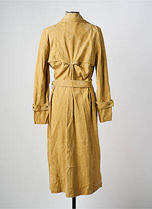 Trench coupe cintrée sans capuche beige ROSE GARDEN femme