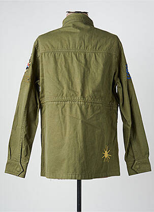 Parka manches longues sans capuche vert ROSE GARDEN femme