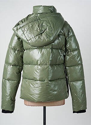 Doudoune poches a capuche vert ROSE GARDEN femme