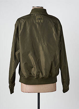 Blouson effet matière satinée vert ROSE GARDEN femme