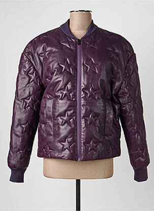 Blouson poches violet ROSE GARDEN femme