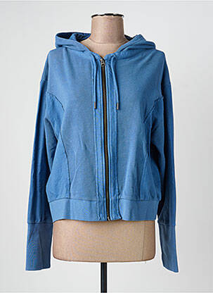 Veste casual col rond bleu ROSE GARDEN femme