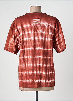 T-shirt sérigraphie manches courtes rouge ROSE GARDEN femme