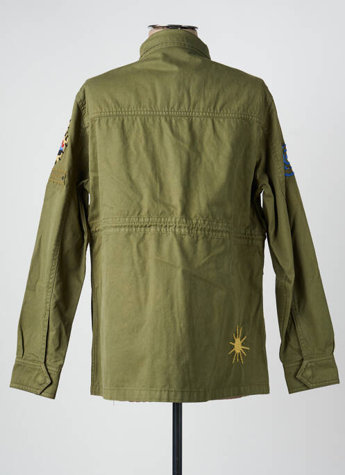 Parka manches longues sans capuche vert ROSE GARDEN femme