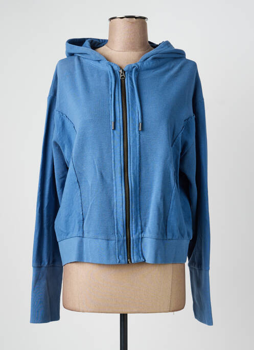 Veste casual col rond bleu ROSE GARDEN femme