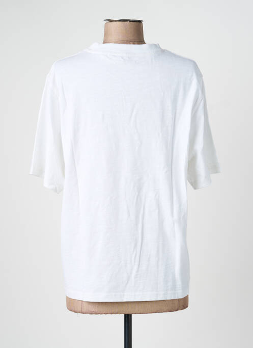 T-shirt sérigraphie manches courtes blanc ROSE GARDEN femme