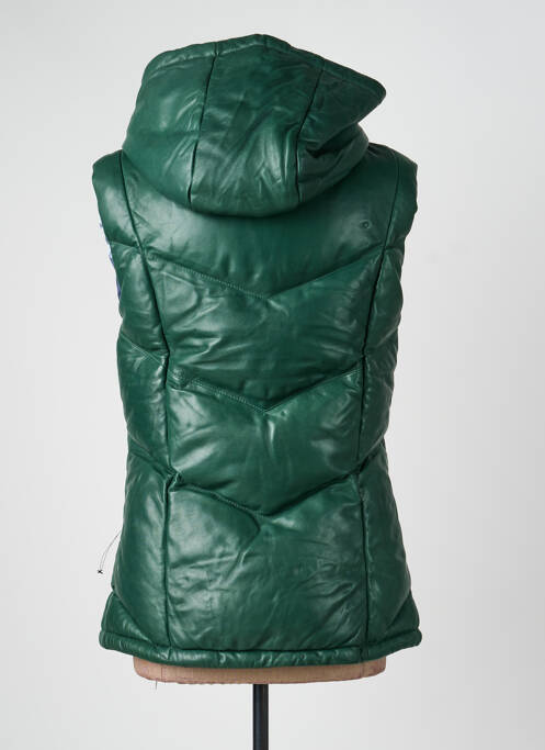 Doudoune poches a capuche vert ROSE GARDEN femme