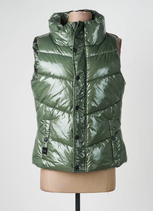 Doudoune poches sans capuche vert ROSE GARDEN femme