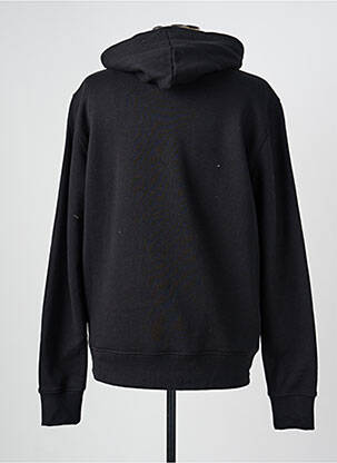 Sweat-shirt à capuche broderie manches longues noir DAYTONA homme