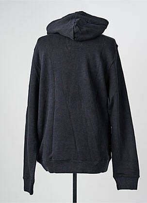 Sweat-shirt à capuche tissage jersey manches longues noir DAYTONA homme