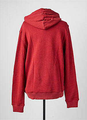 Sweat-shirt à capuche tissage jersey manches longues rouge DAYTONA homme