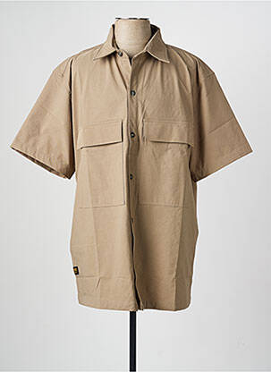 Chemise manches courtes poches beige DAYTONA homme