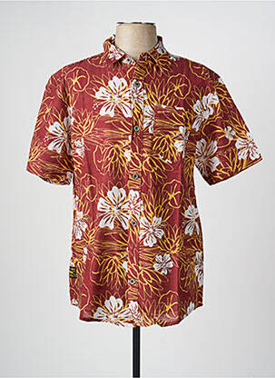 Chemise manches courtes coupe droite marron DAYTONA homme