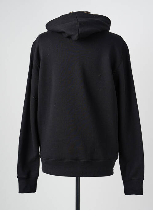 Sweat-shirt à capuche broderie manches longues noir DAYTONA homme