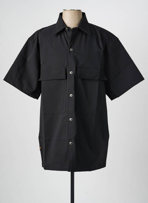 Chemise manches courtes poches noir DAYTONA homme