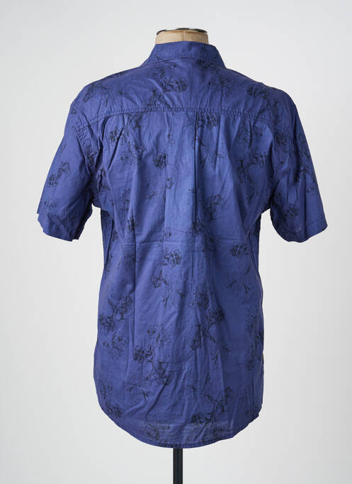 Chemise manches longues coupe droite bleu DAYTONA homme
