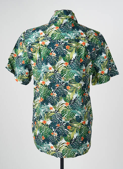 Chemise manches courtes coupe droite vert DAYTONA homme