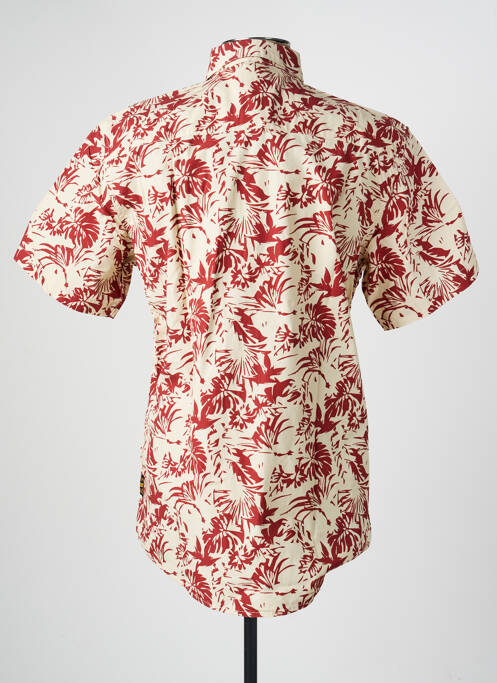 Chemise manches courtes imprimé fantaisie beige DAYTONA homme