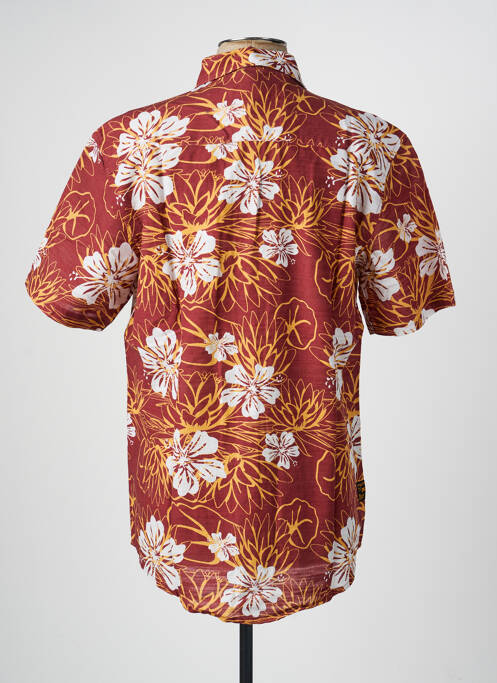 Chemise manches courtes coupe droite marron DAYTONA homme