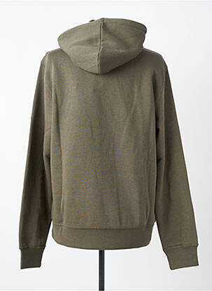 Sweat-shirt broderie manches longues vert DAYTONA homme