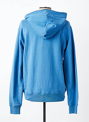 Sweat-shirt à capuche broderie manches longues bleu DAYTONA homme