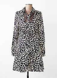 Robe courte manches longues manches longues noir KOCCA femme