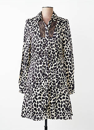 Robe courte manches longues manches longues noir KOCCA femme