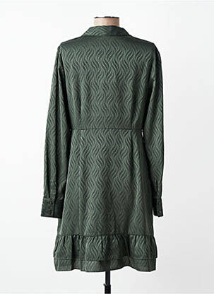 Robe courte manches longues manches longues vert LPB femme