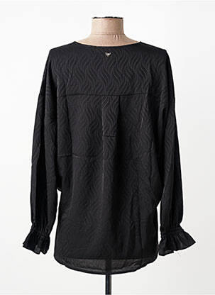 Blouse imprimé fantaisie manches longues noir LPB femme