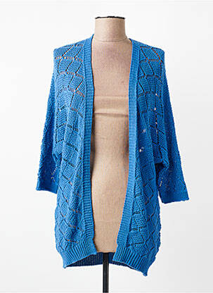 Gilet manches longues manches 3/4 bleu LOLA ESPELETA femme